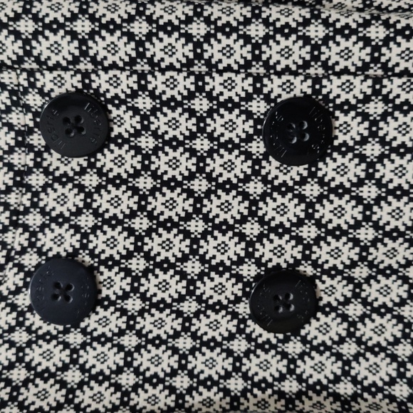 Liberté by Emanuel Ungaro NWT Size 14 Pea Coat Large Black Buttons #918 - Picture 4 of 12